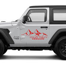 4x4 Off-Road Mountains Side Door Vinyl Decal Sticker for Jeep Wrangler Unlimited 3