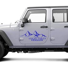 4x4 Off-Road Mountains Side Door Vinyl Decal Sticker for Jeep Wrangler Unlimited 5