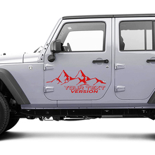 4x4 Off-Road Mountains Side Door Vinyl Decal Sticker for Jeep Wrangler Unlimited 6