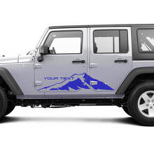 Mountains Side 4 Door Vinyl Decal Sticker for Jeep Wrangler Unlimited 2
