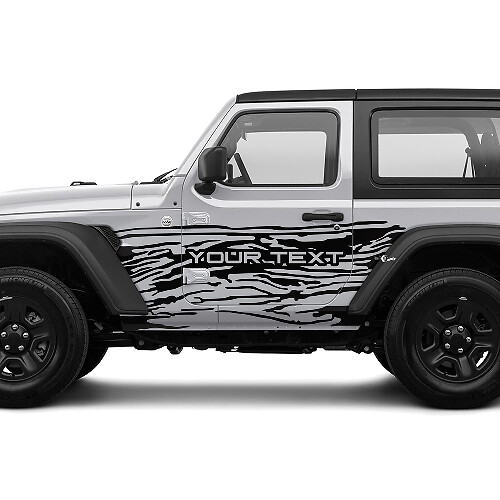 4x4 Off-Road Splash Mud Mountains Side 4 Door Vinyl Decal Sticker for Jeep Wrangler Unlimited