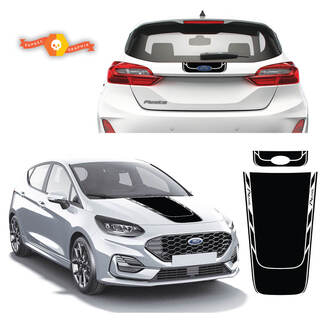 Hood and Trunk Vinyl Decal Sticker fit to Ford Fiesta Active 2019 - 2022