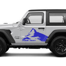 Mountains Side Graphics Vinyl Decal Sticker for Jeep Wrangler 2