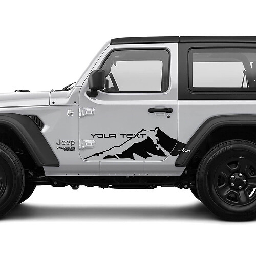 Mountains Door Side Graphics Vinyl Decal Sticker for Jeep Wrangler