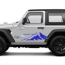 Mountains Door Side Graphics Vinyl Decal Sticker for Jeep Wrangler 2