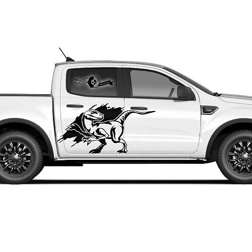Splash Logo Side Door Graphics Decal Sticker Pair for Ford F-150 Raptor 2022