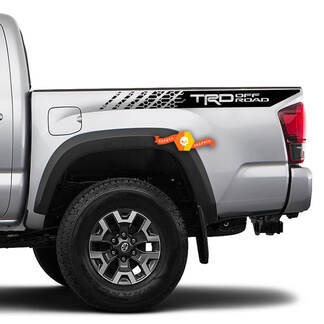 Pair Toyota Tacoma 2016 - 2022 TRD Geometric Shapes Side Bed Vinyl Decal Sticker Graphics
