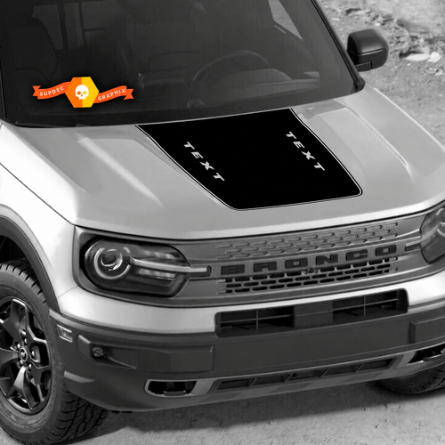 Custom Text Hood Trim Vinyl Decal Sticker Graphic for Musclecar horse 2021-2022 11758
