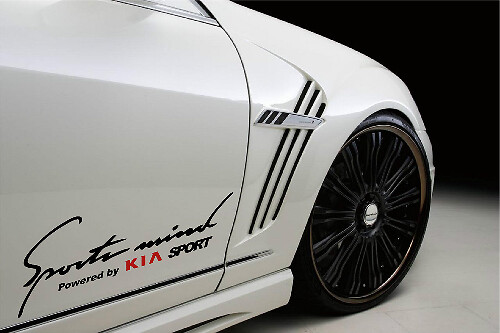 Sports Mind Powered by Kia Side Vinyl Decal Sticker for Kia Sportage