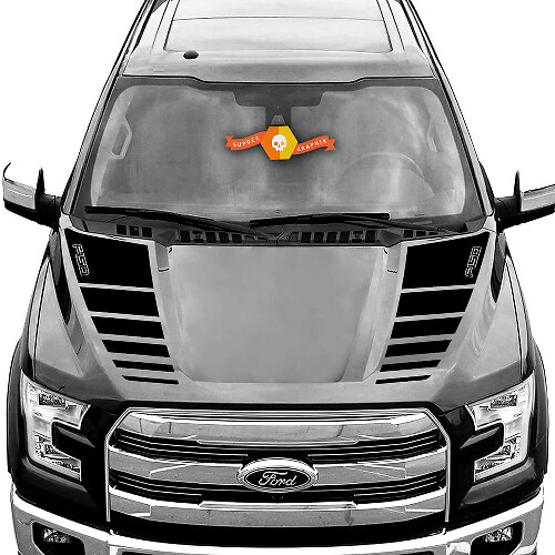 Hood Vinyl Spears Decals Stickers Graphic for Ford F-150 2016-2021