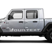 USA Flag Side Rocker Panel Vinyl Graphics Decal Sticker for Jeep Gladiator 2