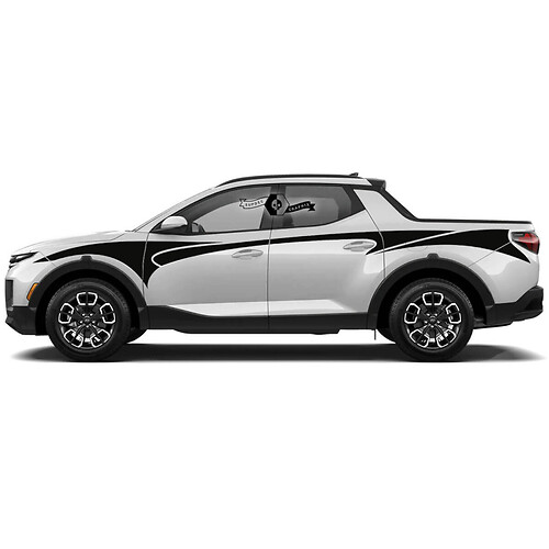 Fenders Bed Side Vinyl Stickers Decal Graphic kit fit to Hyundai Santa Cruz