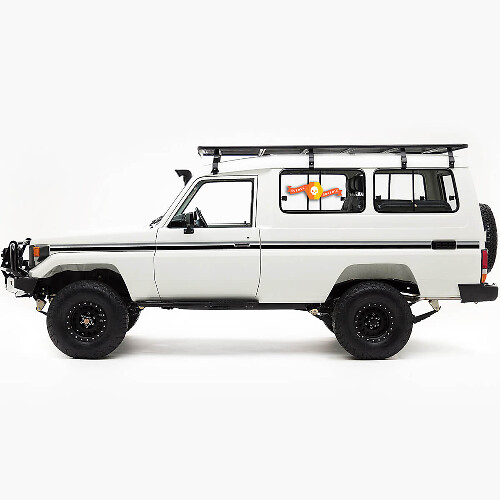 Retro Side Stripes Vinyl Decal Kit for Toyota Land Cruiser Troopy