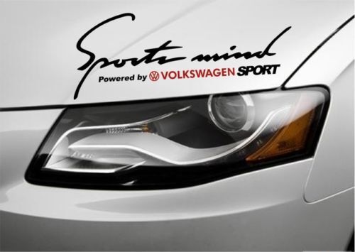 Sports Mind Powered by Volkswagen Sport Headlight Vinyl Decals