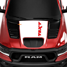 TRX Style Custom Text Hood Vinyl Decal for Dodge Ram Rebel 1500 TRX 2022+_3