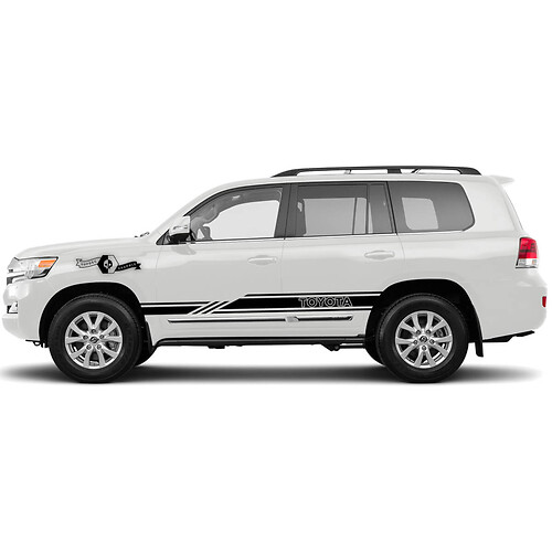 Pair TOYOTA Landcruiser Land Cruiser 2021 Rocker Panel Graphics Vinyl Stickers Decals Series