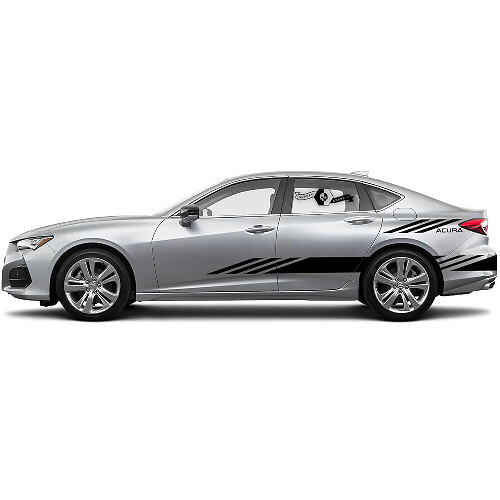 Pair 2021 Acura TLX Doors Side Logo Graphics Acura TLX Car Racing Vinyl Decal Sticker