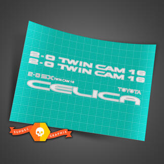 TOYOTA CELICA 2.0 SX TWINCAM Replacement stickers decals graphics sticker vinyl