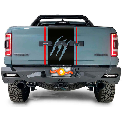 Scratch Claws Tailgate And Side Bed Graphics Decal Sticker 2 Colors for Dodge Ram 1500