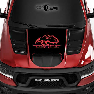 Dodge Ram Rebel 2022+ 1500 TRX T-Rex Hood TRX Truck Vinyl Decal Graphic