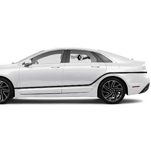 Curved Side Stripes Vinyl Decal Kit for Lincoln MKZ 2020 