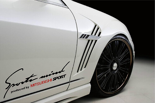 Sports Mind Produced by Mitsubishi Side Vinyl Decal Sticker for Mitsubishi Lancer