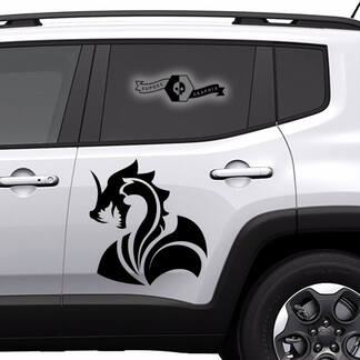 Pair Any Cars Animals Doors Side 2022+ New Truck Cars Logo Vinyl Decal Graphic