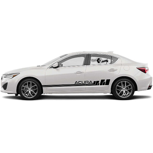 Dual Accent Stripes Side Vinyl Decal Sticker for Acura TLX 2021