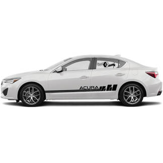 Pair Acura 2021 ILX  Side Any Color Logo Graphics Acura TLX Car Racing Vinyl Decal Sticker