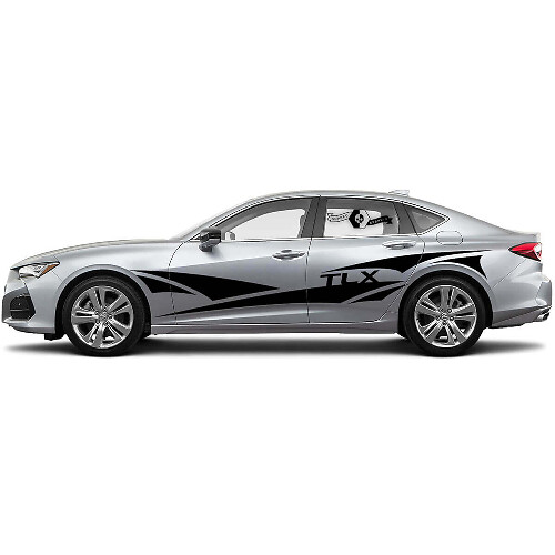 TLX Sharp Side Stripes Vinyl Decals Kit for Acura TLX 2021 