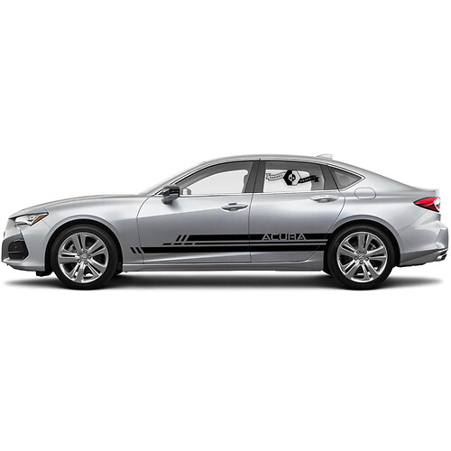 2x 2021+ Acura TLX Doors Side New Rocker Panel Acura TLX Car Racing Vinyl Decal Sticker