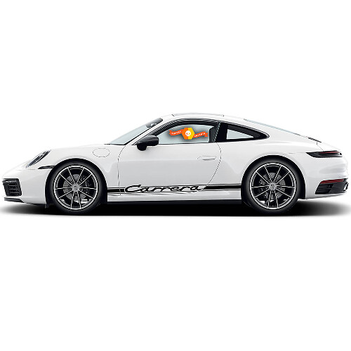Carrera Style Classic Side Stripes Vinyl Decal Kit for Porsche 911