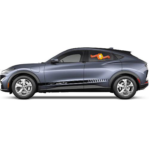 Logo Side Door Stripes Vinyl Decal Stickers for Ford Mustang MACH-E