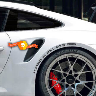 2 Porsche 911Carrera GT3 RSR Side Decal Wheel Arches Kit Decal Sticker 