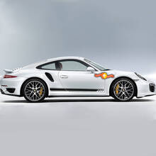 2 Porsche 911 Side Decal Rocker Panel Stripes Doors Kit Decal Sticker  2