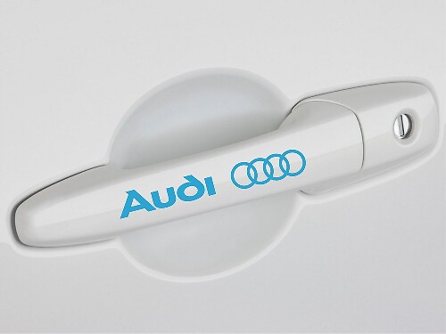 4 AUDI door handle decal sticker A3 A4 S4 A5 A6 Q5 Q7 TT quatrro