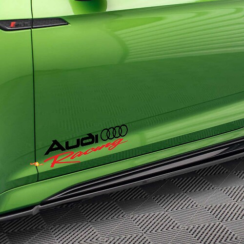 2 Audi Racing Decal Sticker A4 A5 A6 A7 A8 S4 S5 S8 Q5 Q7 Rs Tt 1