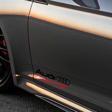 2 Audi Racing Decal Sticker A4 A5 A6 A7 A8 S4 S5 S8 Q5 Q7 Rs Tt 3