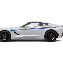 Side Accent Corvette Racing Hash Stripes for Chevrolet Corvette C8 3