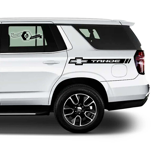 Tahoe Logo Side Stripes Vinyl Decal Set for Chevrolet Tahoe 