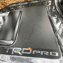 TRD Pro Topographic Style Hood Scoop Vinyl Decal for Toyota Tacoma 2016-2024_2