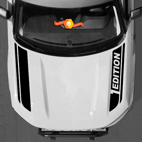 1st Edition Split Hood Stripes Vinyl Decal Sticker Graphics Kit for Ford Bronco Sport 2020-2022