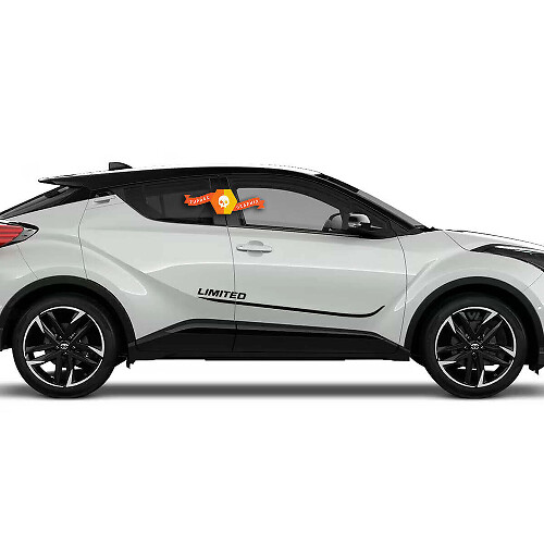 Limited Side Door Stripes Vinyl Decals Pair for Toyota C-HR