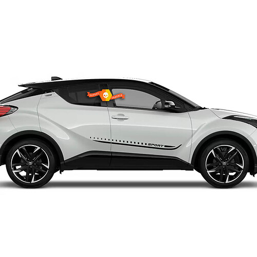 Sport Style Stripes Side Door Vinyl Decal Sticker for Toyota C-HR