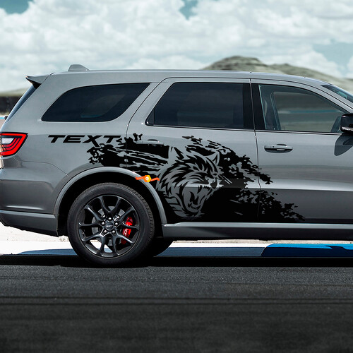 Wildcat Mud Splash Style Side Vinyl Decal Sticker for Dodge Durango