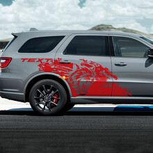 Wildcat Mud Splash Style Side Vinyl Decal Sticker for Dodge Durango_2