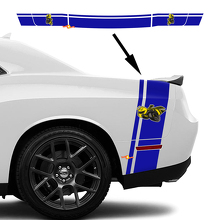 Drag Bee Style Rear Tail Stripes Vinyl Decal Kit for Dodge Challenger or Charger_3