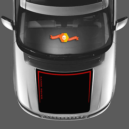 Blackout Branded Hood Vinyl Decal Sticker for Land Rover Range Rover 2013-2017