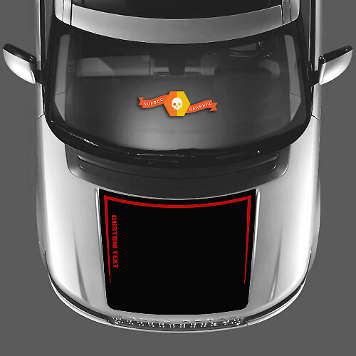 Custom Text Blackout Style Hood Vinyl Decal Sticker for Land Rover Range Rover