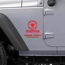 Zombie Outbreak Response Team Logo Vinyl Sticker for Jeep Wrangler Rubicon_2